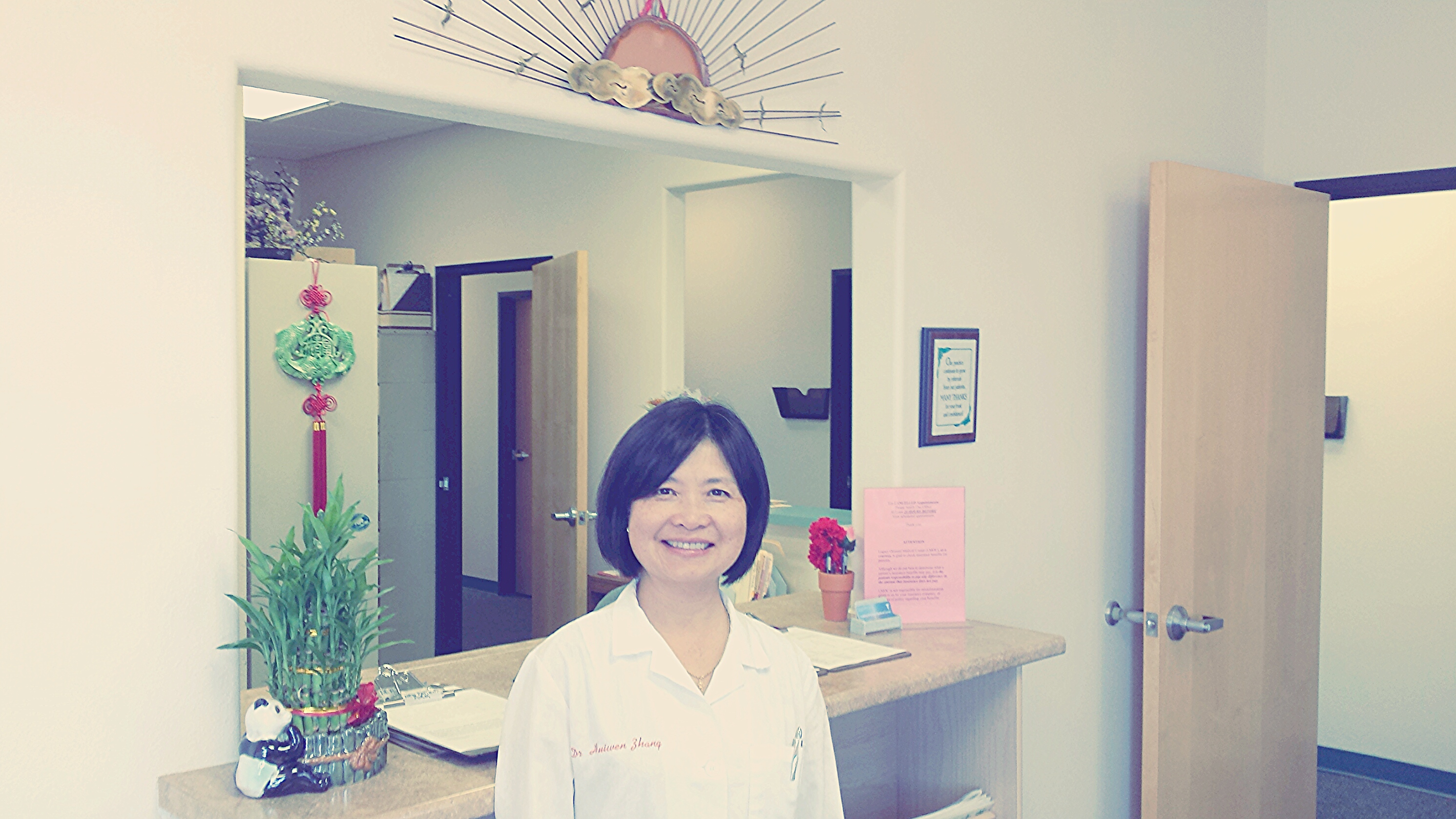 Dr. Huiwen Zhang at Legacy Oriental Medical center
